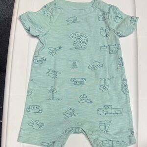Garanimals Light Green Kids Bodysuit with Fun Prints